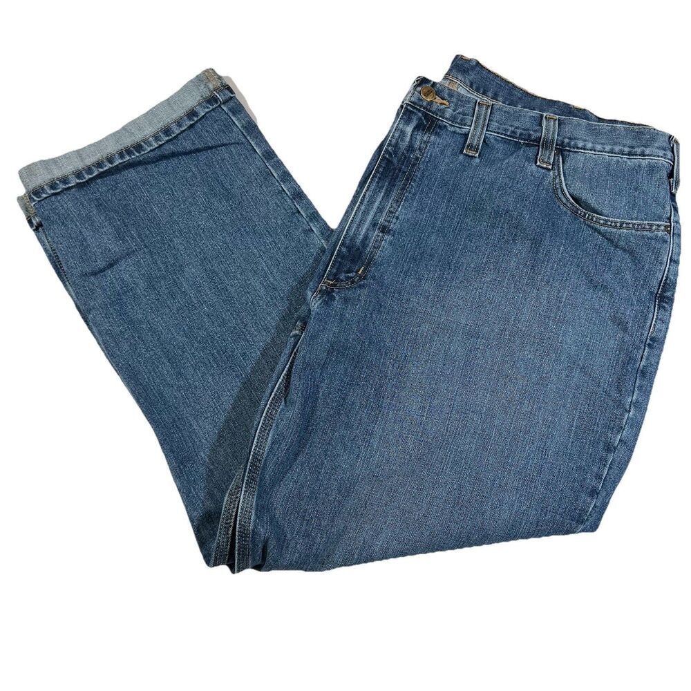 Carhartt BD1483-M Relaxed Fit Medium Wash Denim Jeans Pants Men's 46x30
